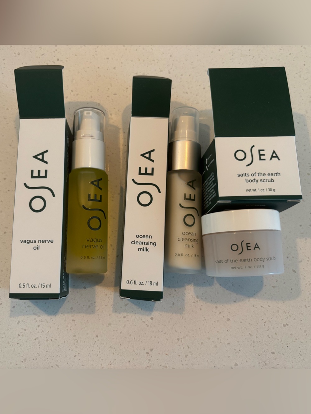 Osea bundle vagus nerve oil plus ocean cleansing milk